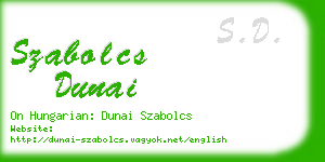 szabolcs dunai business card